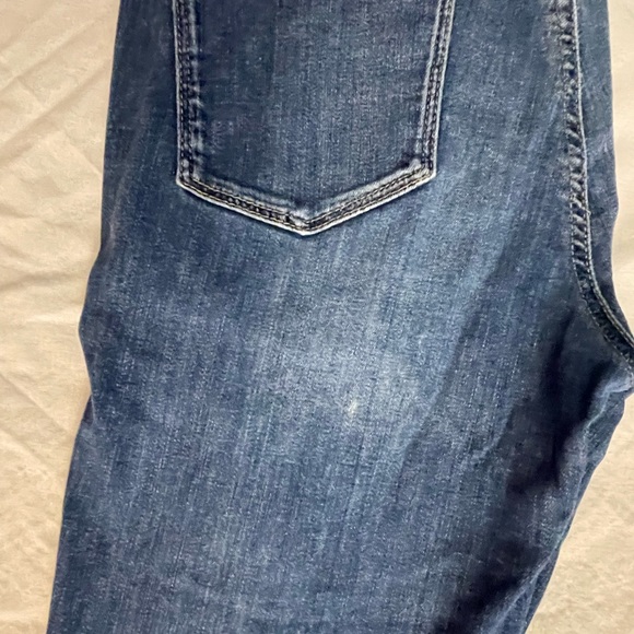 Guess Sexy Curve Ripped Leg Mid Rise Skinny Jeans Size 29(8) - Picture 5 of 15